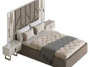 SHIMMY BEDROOM SET bed 3D Model