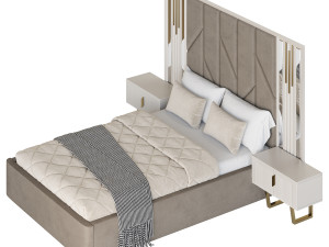 SHIMMY BEDROOM SET bed 3D मॉडल