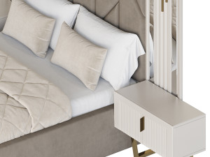 SHIMMY BEDROOM SET bed 3D मॉडल