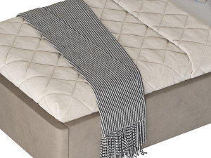 SHIMMY BEDROOM SET bed 3D मॉडल