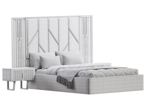 SHIMMY BEDROOM SET bed 3D मॉडल