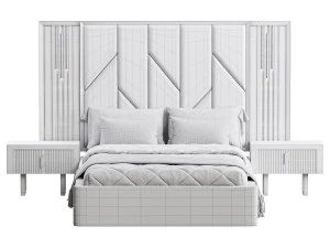 SHIMMY BEDROOM SET bed 3D Model
