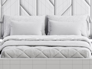 SHIMMY BEDROOM SET bed 3D मॉडल