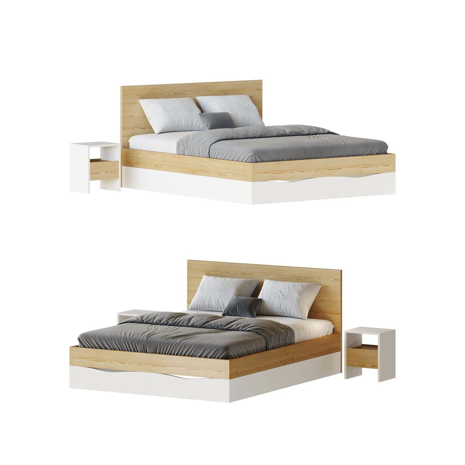 Tomari-Bed 3D Model .c4d .max .obj .3ds .fbx .stl .blend
