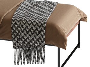 Topeakmart Rustic Metal Bed 3D 模型