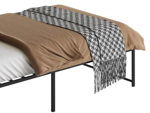 Topeakmart Rustic Metal Bed 3D Model
