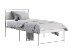 Topeakmart Rustic Metal Bed 3D 模型