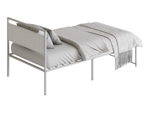 Topeakmart Rustic Metal Bed 3D 模型