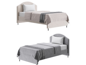 Upholstered bed 3D Model