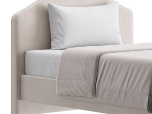 Upholstered bed 3D मॉडल