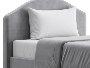 Upholstered bed 3D मॉडल