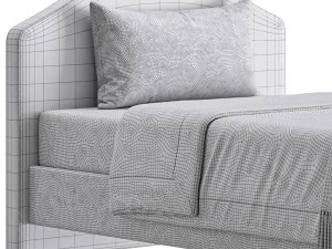 Upholstered bed 3D Model