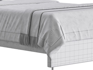 Upholstered bed 3D मॉडल
