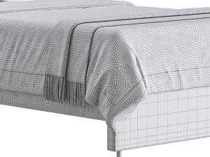Upholstered bed 3D Model