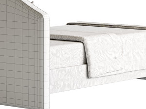 Upholstered bed 3D मॉडल