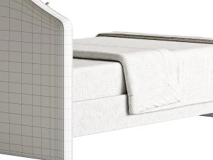 Upholstered bed 3D Model