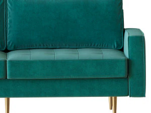 Velvet Fabric Sofa Couch 3D Model