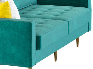 Velvet Fabric Sofa Couch 3D Model