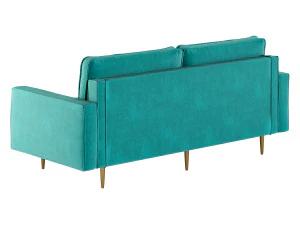Velvet Fabric Sofa Couch 3D Model