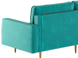 Velvet Fabric Sofa Couch 3D Model