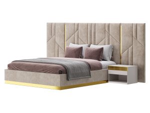 Vercelli bed 3D Model