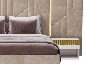 Letto vercellese Modello 3D