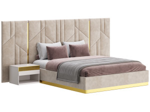 Vercelli bed 3D Model