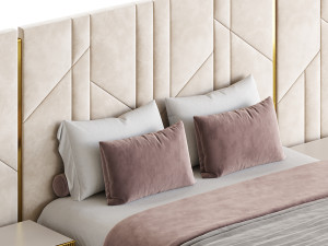 Vercelli bed 3D Model