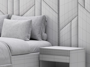 Vercelli bed 3D Model