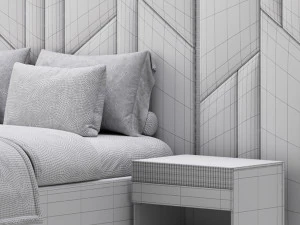 Letto vercellese Modello 3D