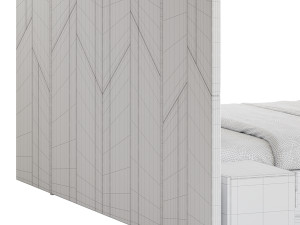 Vercelli bed 3D Model
