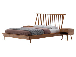 Walker Edison bed Model 3D