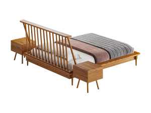 Walker Edison bed Model 3D