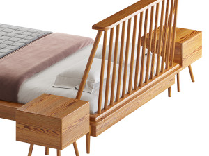 Walker Edison bed Model 3D