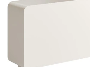 White Solid and Manufactured Wood Sideboard Credenza 3D Model