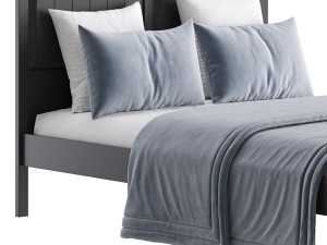 Woodbridge Wooden Bed Frame Modèle 3D