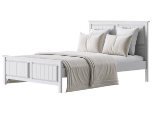 Woodbridge Wooden Bed Frame Modèle 3D