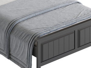 Woodbridge Wooden Bed Frame Modèle 3D