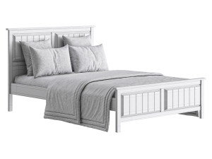 Woodbridge Wooden Bed Frame Modèle 3D