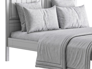 Woodbridge Wooden Bed Frame Modèle 3D