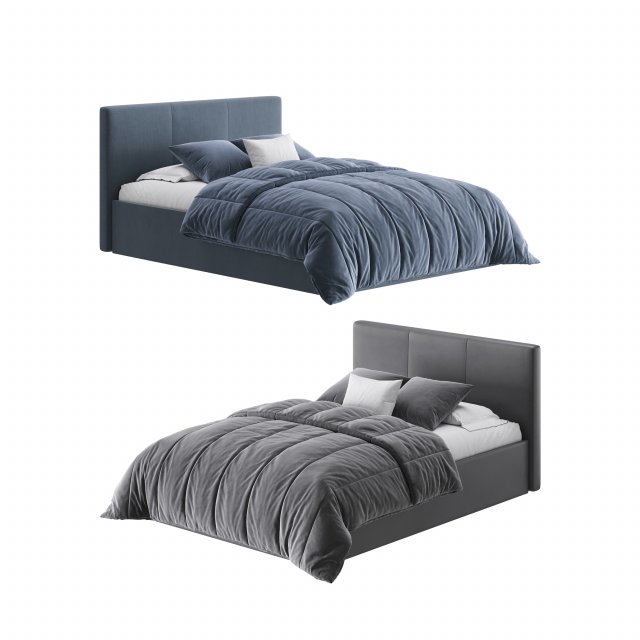 Yardley Upholstered Ottoman Bed Frame Modèle 3D .c4d .max .obj .3ds .fbx .stl .blend 