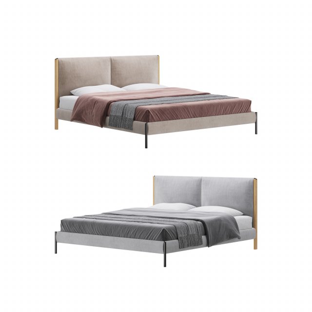 Zanotta RICORDI bed Modèle 3D .c4d .max .obj .3ds .fbx .stl .blend 