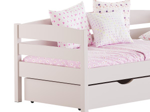 Alina bed with drawers 3D 모델