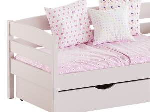 Alina bed with drawers 3D 모델