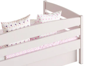 Alina bed with drawers 3D Model