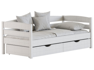Alina bed with drawers 3D 모델