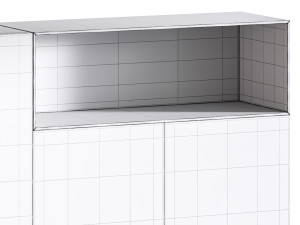 36e8 Glass Sideboard 07 3D Model