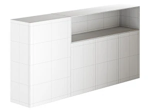 36e8 Glass Sideboard 07 3D Model