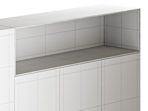 36e8 Glass Sideboard 07 3D Model
