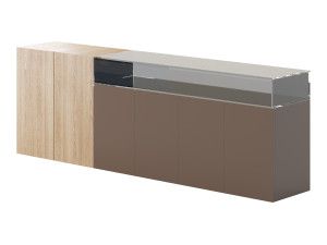 36e8 Glass Sideboard 3D मॉडल